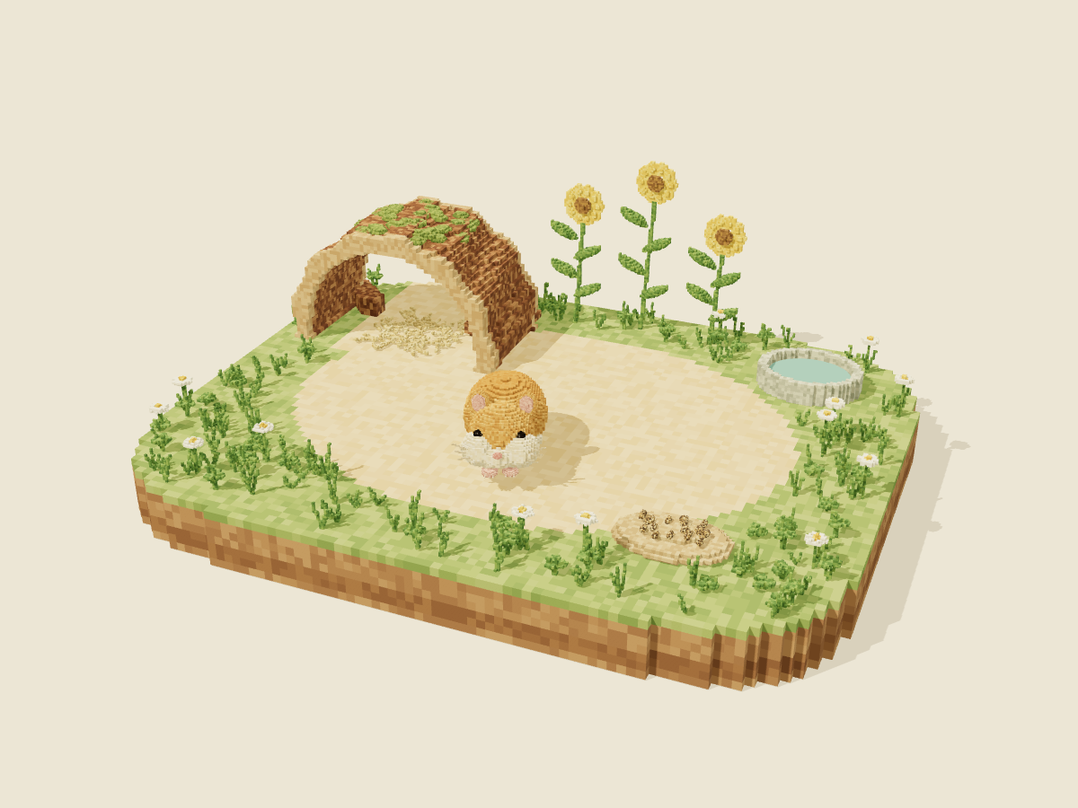 ハムスターの小さな暮らし